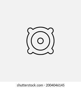 Woofer icon sign vector,Symbol, logo illustration for web and mobile