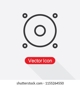 Woofer Icon Vector Illustration Eps10