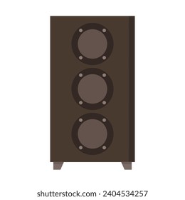 Woofer illustrated on white background