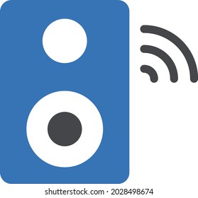 woofer vector glyph colour icon