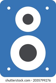 woofer vector glyph colour icon