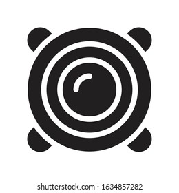 woofer vector glyph flat icon 