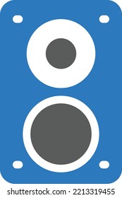 woofer  Vector illustration on a transparent background. Premium quality symmbols. Glyphs vector icons for concept and graphic design. 
