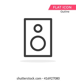 Woofer Vector Object Picture Image Graphic Glyph Outline Icon