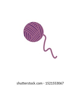 wool ball accessory isolated icon vector illustration design