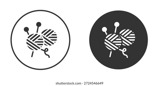 Diseños de Vector de Clipart de icono de bola de lana para proyectos gráficos