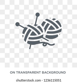 Wool ball icon. Wool ball design concept from Sew collection. Simple element vector illustration on transparent background.