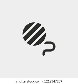 Wool ball icon isolated on background. Pet toy symbol modern, simple, vector, icon for website design, mobile app, ui. Vector Illustration