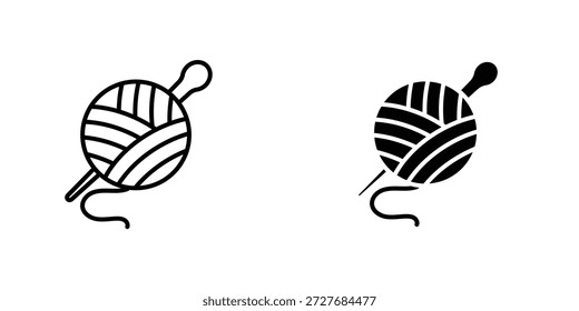 Ícone de bola de lã símbolo elemento de design gráfico de logotipo. EPS10