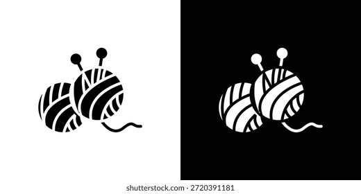 Icono de bola de lana elemento de diseño de Vector Vector eps 10