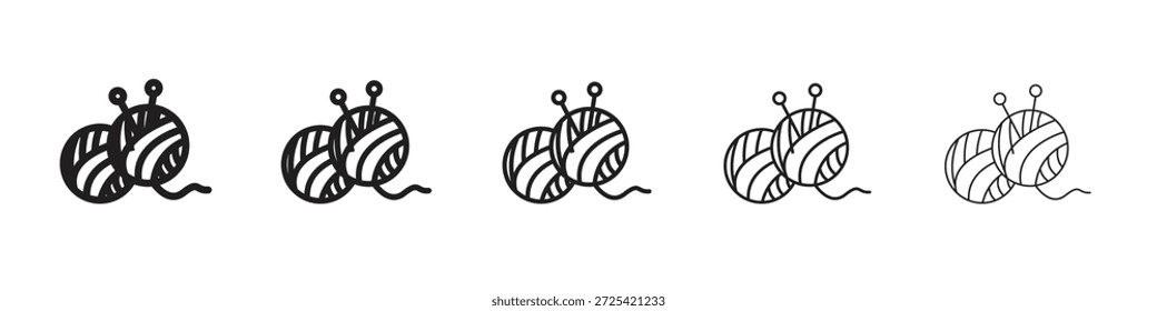 Wolle Ball Symbol Vektor Design Element Vektor eps 10