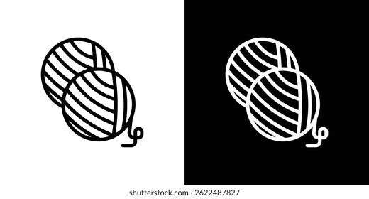Wolle Ball Symbol, Vektorgrafik EPS