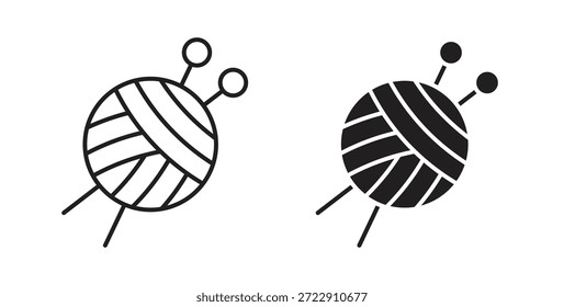 Ícone de bola de lã para web e app. ilustração vetorial eps