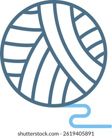 Wool Ball Line Two Colour Icon