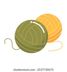 wool balls of cotton isolated