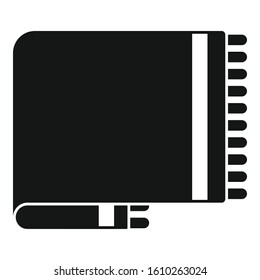 Wool blanket icon. Simple illustration of wool blanket vector icon for web design isolated on white background