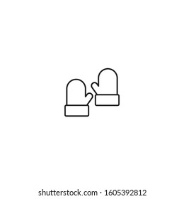 Wool clothing line vector icon