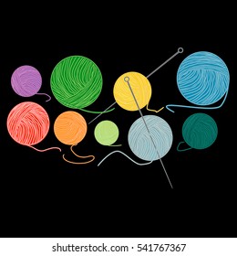 Wool colorful yarn for knitting