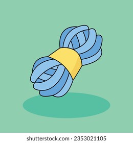 Wool Free vector cartoon icon illustration.Fashion Design Signs and Texts icon concept isolated . flat cartoon style