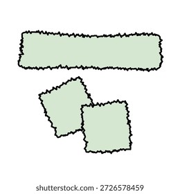 Wool headbands mockup template vector illustration.