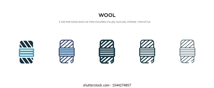 wool icon in different style vector illustration. two colored and black wool vector icons designed in filled, outline, line and stroke style can be used for web, mobile, ui