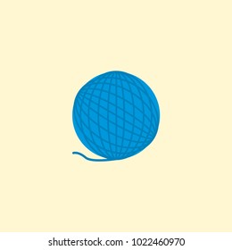 Wool icon flat element. Vector illustration of wool icon flat isolated on clean background for your web mobile app logo design.