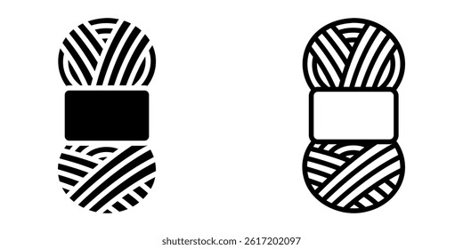 Wool icon set. Flat illustration of vector icon on white background