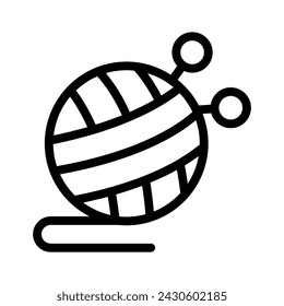 Vektor-Grafik zur Illustration von Wolllinien-Symbolen. Einfache Element-Illustration Vektor-Grafik, geeignet für App, Websites und Präsentationen isoliert auf weißem Hintergrund
