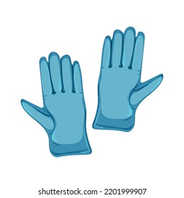 Wolle flossen Handschuhe Wintercartoon. Wolle fliegt Handschuhe Winterzeichen. einzelne Vektorgrafik-Vektorgrafik