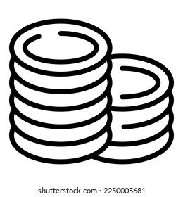 Wool pads icon outline vector. Medical health. Cosmetic care