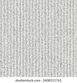 Wool rug, in white and gray, with parallel stripes. Country floor carpet texture. Rough woolen blanket. Abstract seamless. Vector artwork.
