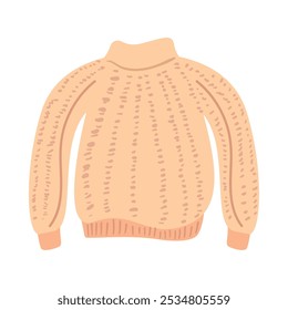 wool sweater autumn clothes isolated