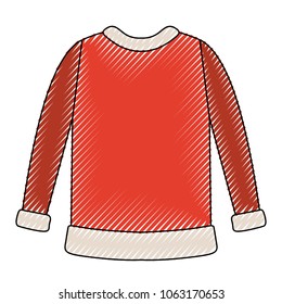 Wool sweater clothes icon