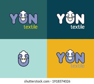 Wool textile logo sheep lamb logotypes Ulogo