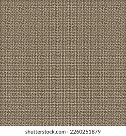 Wool textile material with a plaid or tartan pattern. Tweed fabric texture. Retro cloth design. Abstract vector.