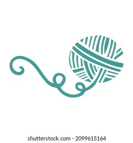 Wool thread icon isolated on a white background