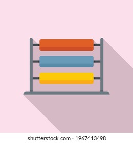 Wool thread production icon. Flat illustration of Wool thread production vector icon for web design