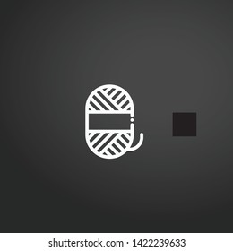 Wool vector icon. Wool concept stroke symbol design. Thin graphic elements vector illustration, outline pattern for your web site design, logo, UI. EPS 10.