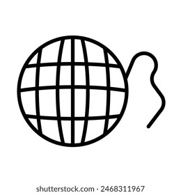 Wool Vector Line Icon Design