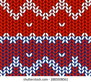Woolen background with a pattern in two colors