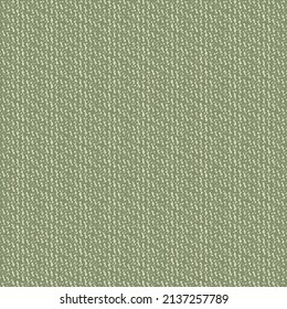 Woolen textile fabric with stripes of seams and striations. Blanket or coverlet with a twill pattern in shades of green.