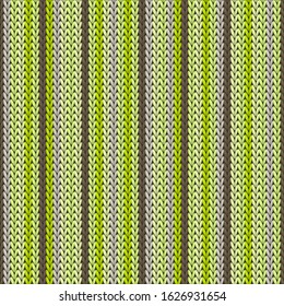 Woolen vertical stripes knit texture geometric seamless pattern. Plaid hosiery textile print. Traditional seamless knitted pattern. Winter holidays wallpaper.