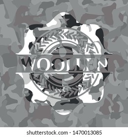 Woollen on grey camouflage pattern