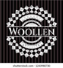 Woollen silvery emblem