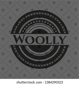 Woolly dark emblem. Retro. Vector Illustration. Detailed.