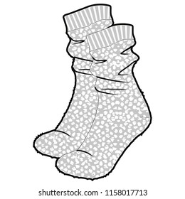 Wooly socks long 