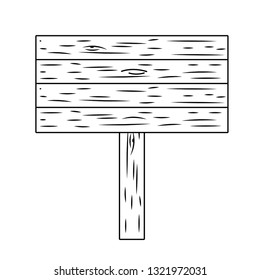 woooden sign cartoon