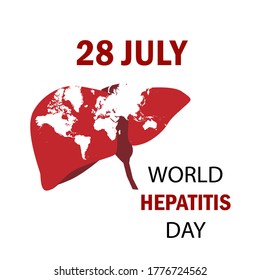 Woorld hepatitis day vector simple