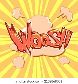 woosh editable text effect illustration