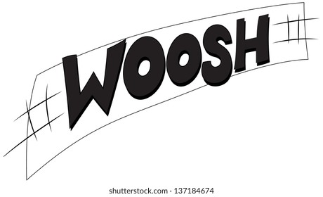 Woosh Vector Text